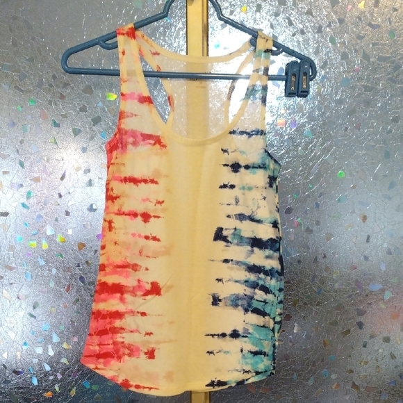 Colorful Tie-Dye Women's Tank Top - Picture 1 of 12